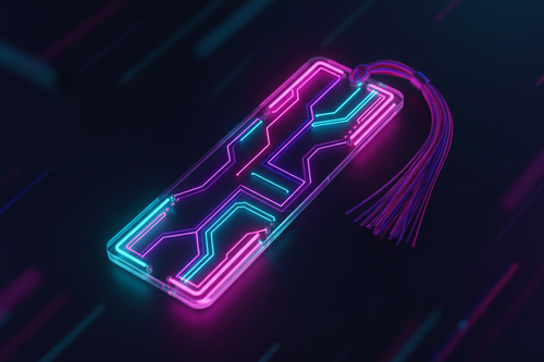 neon bookmark